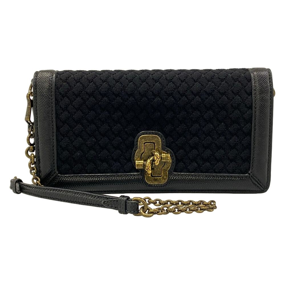 Bottega Veneta Olympia Shoulder Bag Chemical Fiber Leather